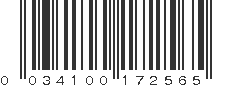 UPC 034100172565