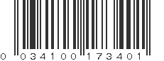 UPC 034100173401