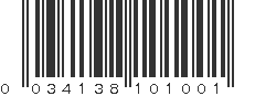 UPC 034138101001