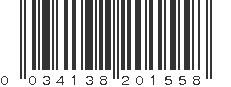 UPC 034138201558