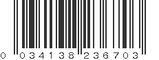 UPC 034138236703