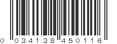 UPC 034138450116