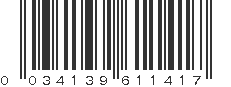 UPC 034139611417