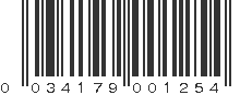 UPC 034179001254