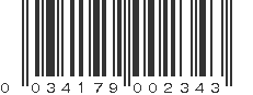 UPC 034179002343