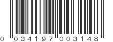 UPC 034197003148