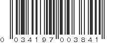 UPC 034197003841