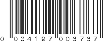 UPC 034197006767