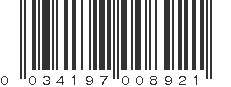 UPC 034197008921