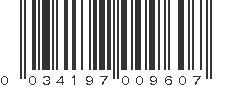 UPC 034197009607