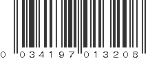 UPC 034197013208