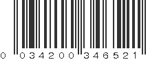 UPC 034200346521