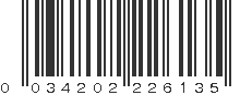 UPC 034202226135