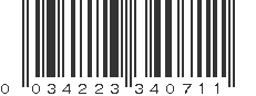 UPC 034223340711