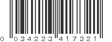 UPC 034223417321