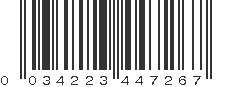 UPC 034223447267