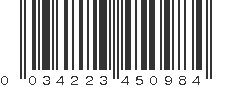 UPC 034223450984