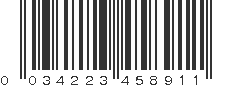 UPC 034223458911