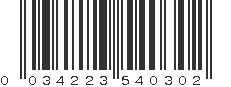 UPC 034223540302