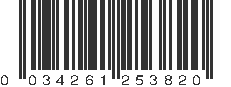 UPC 034261253820