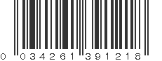 UPC 034261391218