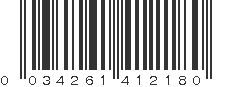 UPC 034261412180