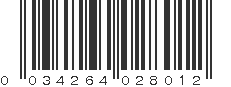 UPC 034264028012