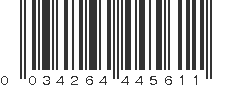 UPC 034264445611