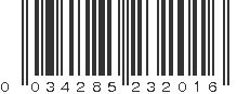 UPC 034285232016