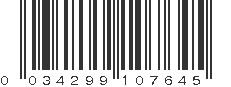 UPC 034299107645