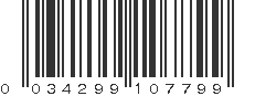 UPC 034299107799