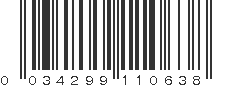 UPC 034299110638