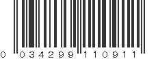 UPC 034299110911