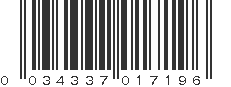 UPC 034337017196