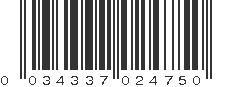 UPC 034337024750