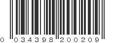 UPC 034398200209