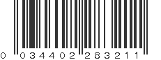 UPC 034402283211