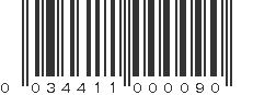 UPC 034411000090