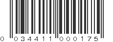 UPC 034411000175