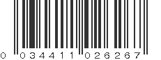 UPC 034411026267