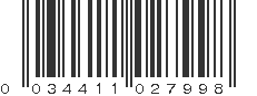 UPC 034411027998