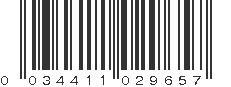 UPC 034411029657