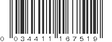 UPC 034411167519