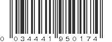 UPC 034441950174