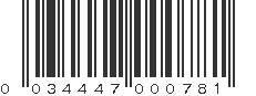 UPC 034447000781