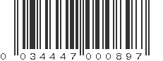 UPC 034447000897