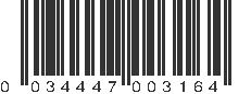 UPC 034447003164