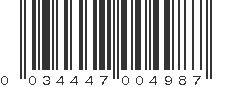 UPC 034447004987