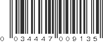 UPC 034447009135