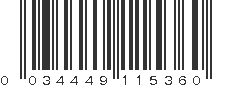 UPC 034449115360